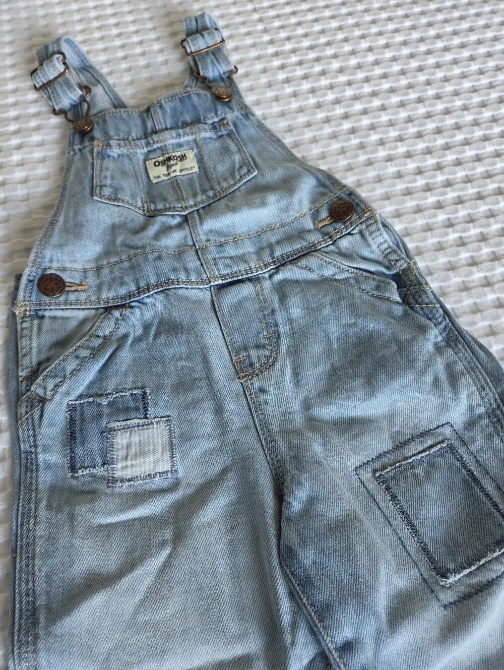 Oshkosh Patched Denim Overalls